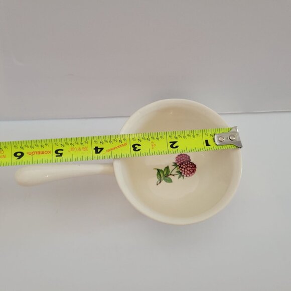 Norsk Flint Egersund Norway Ceramic Sauce Ladle With Grape & Berry Motif - Picture 12 of 12